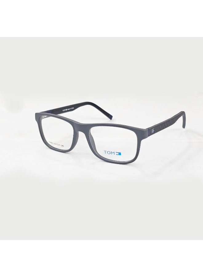 Enjoy a premium wearing experience with these men’s eyeglasses crafted from advanced TR-90 material, known for its exceptional lightness and durability compared to traditional plastics. The frame is designed to provide maximum comfort and stability throughout the day, reducing pressure on the nose and ears, making it ideal for daily use, driving, work, and outdoor activities.  These glasses combine modern style with practical performance, offering excellent resistance to heat and impact while maintaining their shape and quality over time.